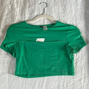 Crop top with cut out
